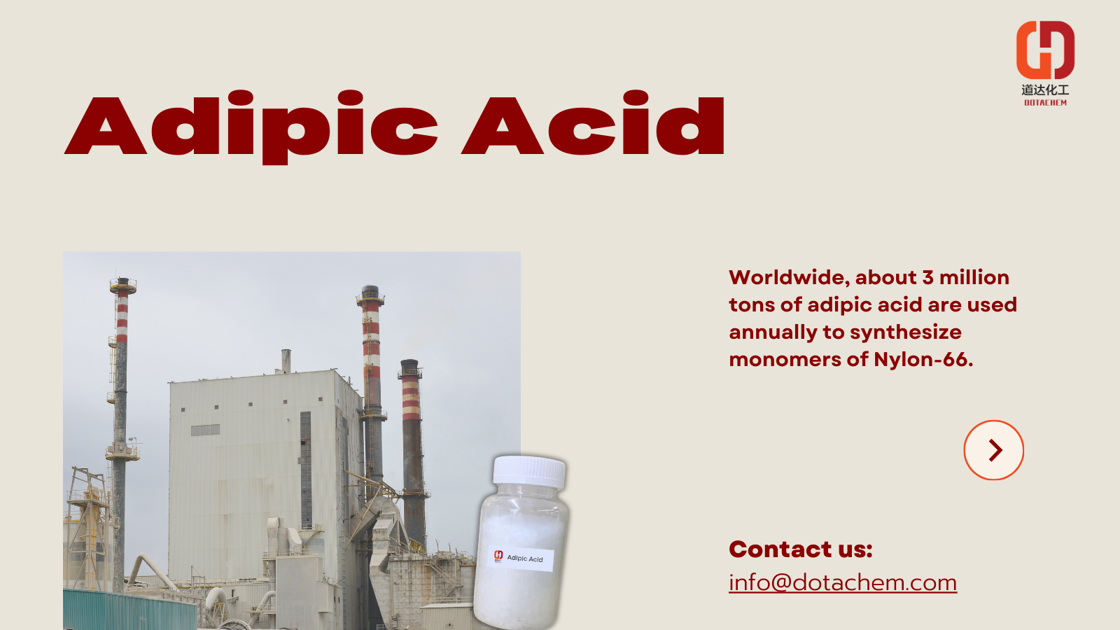 Ano ang pang -industriya na produksiyon at paggamit ng adipic acid?