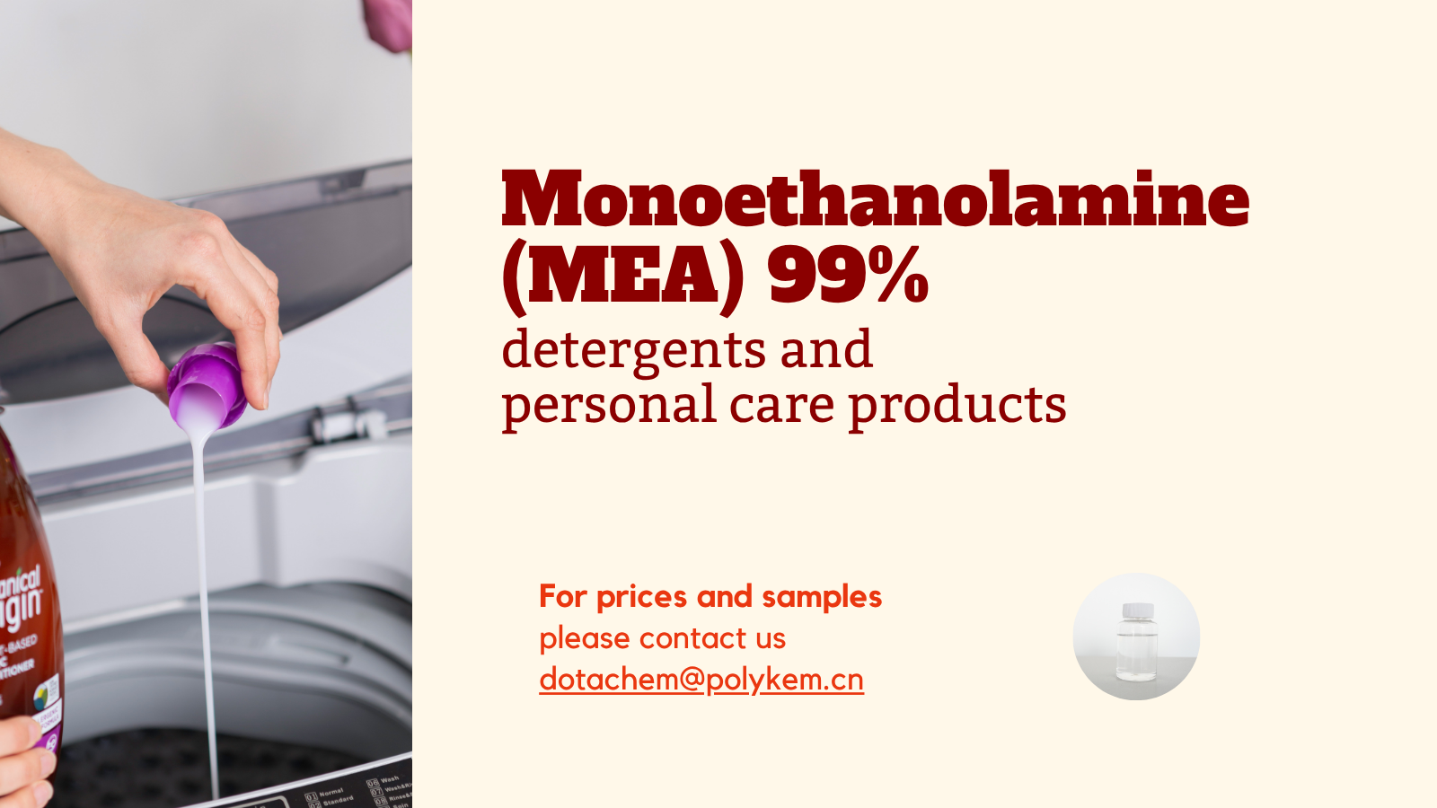 Monoethanolamine (MEA) 99%: Ang pangunahing sangkap sa mga detergents at mga produkto ng personal na pangangalaga